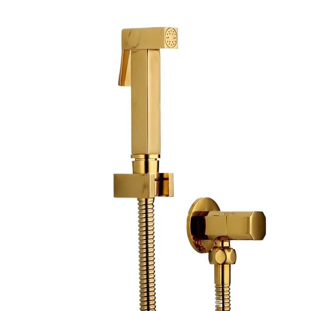 Toilet Bidet Sprayer Hand Held Douche Kit Shiny Gold Bathroom Cleaner Shower Head Color D D