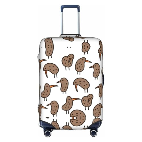 Kiwi Bird Cute Print Travel Elastic Suitcase Luggage Baggage Cover Protector, Washable And Anti-Scratch