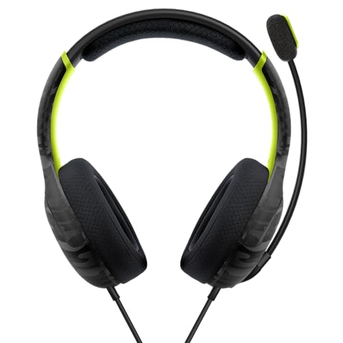 Image of PDP AIRLITE Wired Headset: Electric Carbon - Xbox Series X|S, Xbox One, & Windows 10 /11 PC