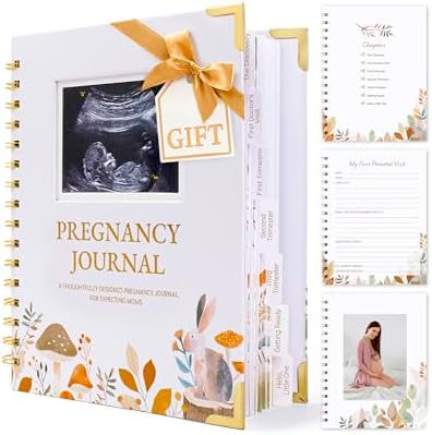 Pregnancy Journal – 82 Page Hardcover Memory Book for Expecting M...