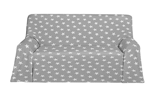 Martina Home Polar Foulard Multiusos, Tela, Gris, 300 x 270 cm