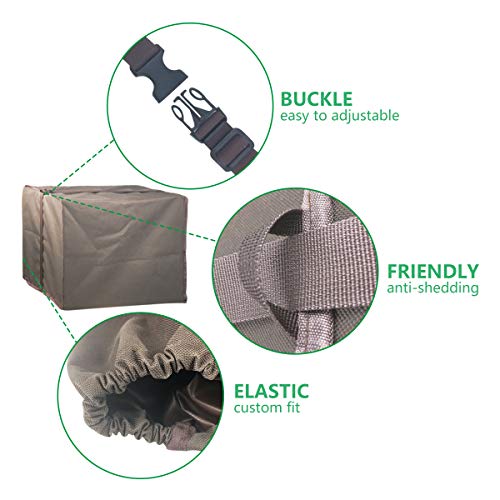 Forestchill Outside Window Air Conditioner Cover, Heavy Duty Defender for AC Units, Bottom Covered, Brown Color, Large Size 27''W x 19''H x 25''D Covers - Thumbnail 7