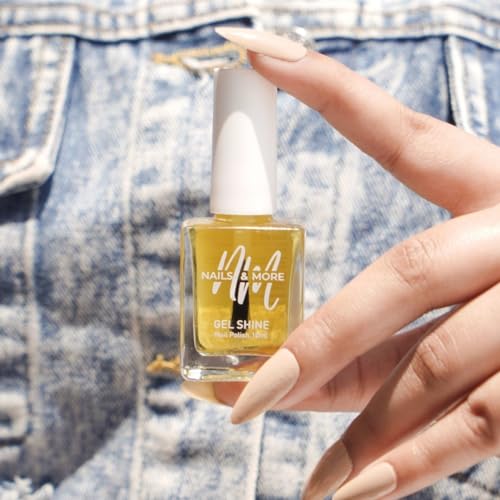 Image of Nails & More Argan Oil-Infused Gel Shine Nail Polish - Cuticle Oil | Strengthens & Nourishes Nail Cuticles | Long-Lasting, Non-Toxic, Vegan | 10ml