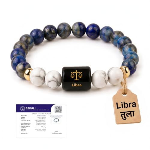 Image of Astrotalk Zodiac Crystal Bracelet | Balances Energy & Enhances Positivity | Certified Healing Crystals with Certificate | Astrology Bracelet for Man & Woman | Gift for Man & Woman