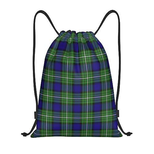 KWQDOZF Mochila con cordón Bolsa de cuerdas Baxter Tartan Sackpack para deportes gimnasio pequeño