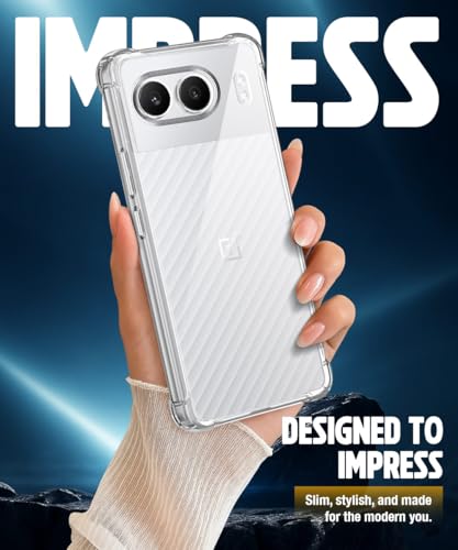Image of WOW IMAGINE Clear Back Cover Case for 1+ OnePlus Nord 4 5G | Shockproof Soft TPU Case | Cushioned Edges for Ultimate Protection Back Cover Case - Transparent