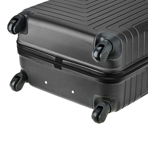 Tonin, 78194801, Mala de Bordo Bagagem de Mão Pequena Rígida Viagem, cor Preto, ABS