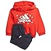 adidas Mixte bébé I Bos Gra Jog Baby set, Top:vivid Red/White Bottom:legend Ink F17, 9 mois EU