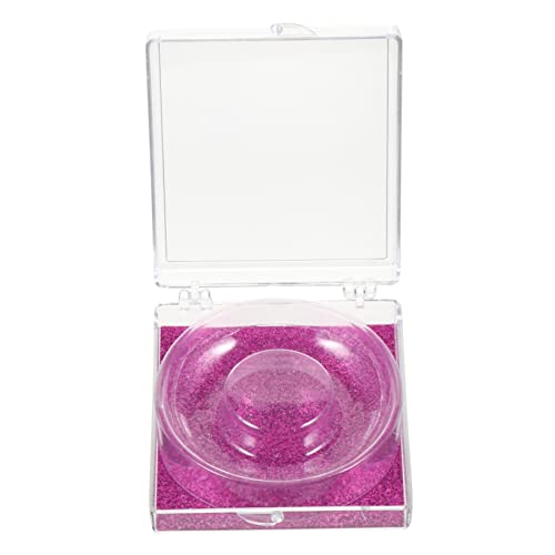 Gogogmee Elegant Eyelash Box Set 6 Pack Glitter Square False Lashes Container No Glue Lashes Organizer