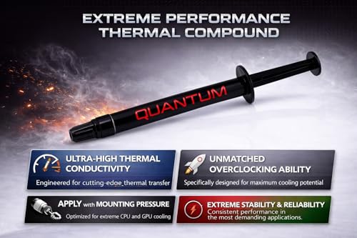 Pâte thermique CPU Quantum PRO Extreme 10 g résout les baisses de performances et crashs PC - 4