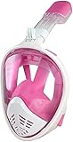 WBJLG Tauchen Faltbarer Schnorchel Tauchen Full Face Scuba Diving Anti Fog Underwater Wide View Schnorchel Schwimmen für Kinder und Erwachsene