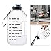 Luzhengyang 1 Gallon BPA-Free Sports Water Bottle with Handle for Gym Camping Workouts - Reusable Wide Mouth Hydration Jug Leak-Proof Design 3.78L Capacity