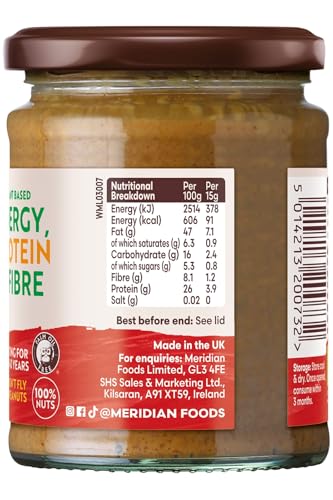 Meridian - Organic Peanut Butter Crunchy 100% - 280g image 5