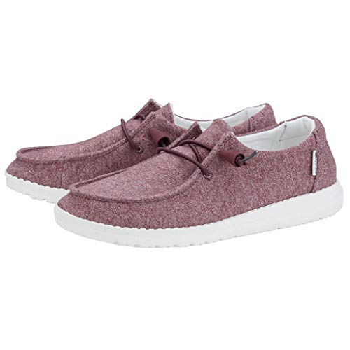 Image of HEYDUDE Women's Wendy Chambray | Women's Shoes | Women's Lace Up Loafers | Comfortable & Light-Weight