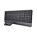 Produktbild Trust Trezo Tastatur Maus Set Kabellos, NL/US QWERTY Layout, Nachhaltiges Design, Leise und Ergonomische Combo, 48 Monaten Batterielaufzeit, 2.4 GHz, PC, Laptop