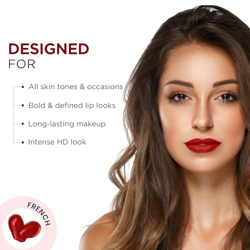 Image of Oshea Colors Long Lasting High Definition Liquid Lipstick | Smudgeproof & Ultra Pigmented Lip Color | Enriched with Vitamin E - (French Rose - 04) 2.6ml