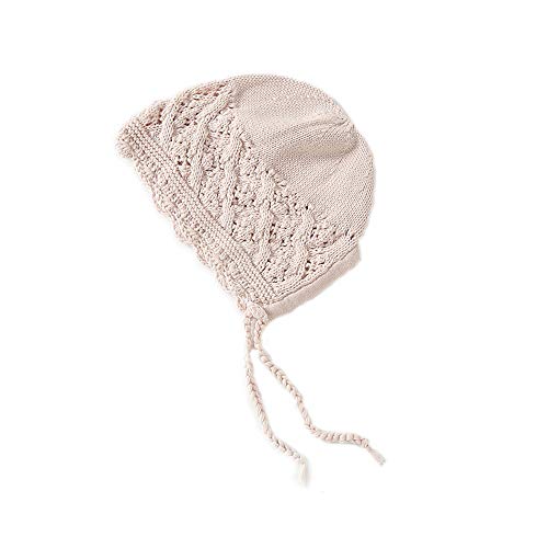 Image of Vivobiniya Toddler Girl Lovely Flounce Knit Hats Baby Bonnets Newborn Baby Hats 0-8y