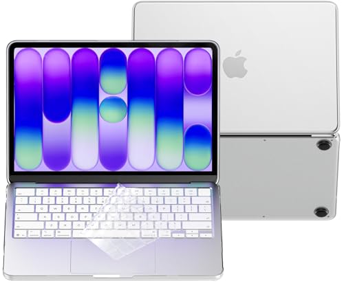 Image of Saco MacBook Neo 13 Inch Case & Keyboard Cover Compatible with 2026 MacBook Neo A3404 (A18 Pro Chip) - Official Matte Clear Hard Shell Laptop Case, Slim 1:1 Precision Fit, Scratch Resistant