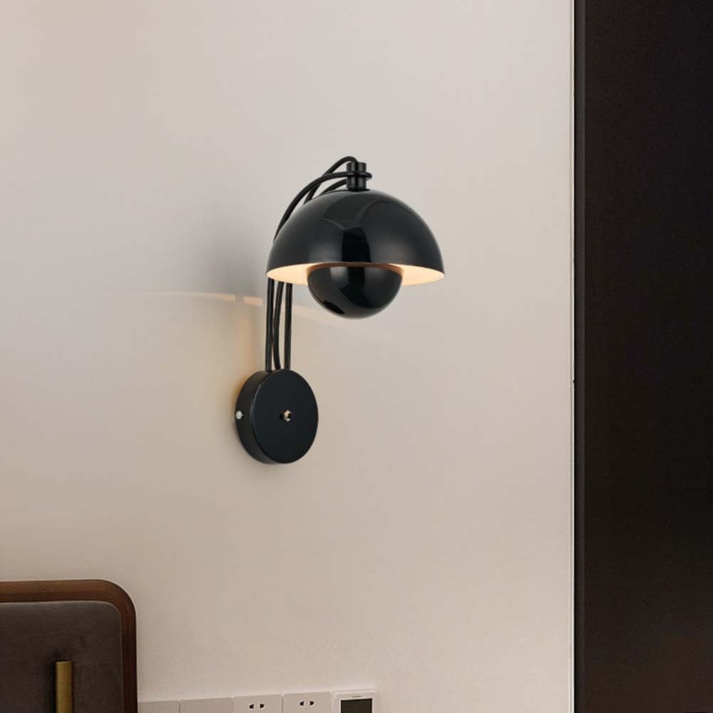 Kinkiet E27 w stylu vintage z przełącznikiem, czarny, retro, do wnętrz, kreatywny, klasyczny design, lampka nocna, dekoracja ścienna do sypialni, salonu, korytarza, restauracji, baru (bez źródła świa