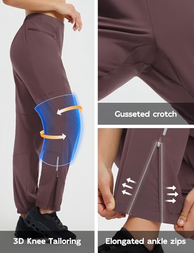 baleaf Calça feminina de mountain bike, ciclismo, caminhada, resistente à água, secagem rápida, calç