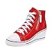 Zapatos De Plataforma para Mujer Zapatillas De Lona Transpirables De Lona Alta Tallas Grandes 43 Cuñas Casuales Alpargatas Zapatillas Clásicas con Cordones