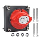 interruptor principal de bateria 【Fácil de usar】Este interruptor de batería es fácil de instalar y usar. Se puede utilizar de forma independiente o enclavado con otros interruptores para aislar y proteger los sistemas eléctricos.