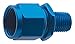 Fragola Aluminum Straight Female A-N Swivel x MPT Adapter, -8 A-N x 3/8" MPT - Blue