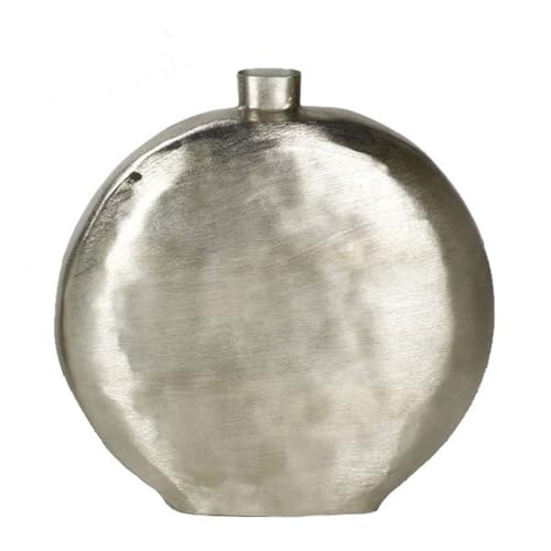 Lambert BOTERO Gefäß Aluminium, Vern, H38cm/B37cm/T11cm Metallaccesoires, Silber, One Size