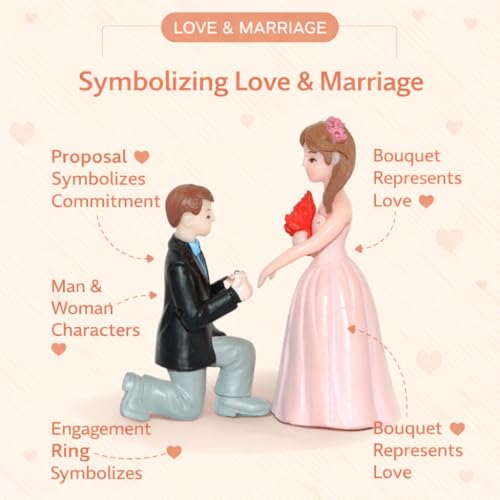 Image of CraftVatika Valentine Gift for Girlfriend Boyfriend, Husband Wife, Valentine Love Couple Romantic Miniature Statue Showpiece, Birthday Gift Propose Day Gift for Woman