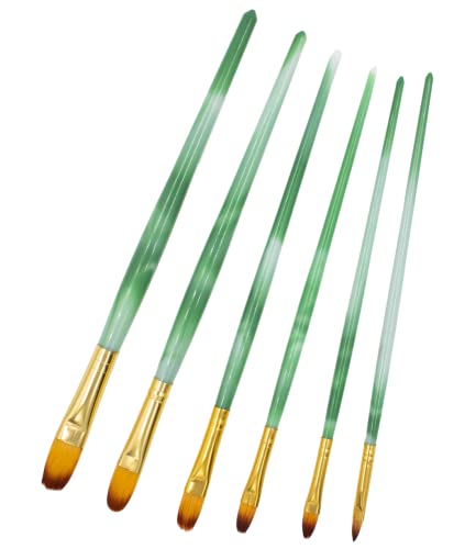 Bee Unique Kit de 6 Pincéis Lavados Ovalados - Colors Collection, 175830