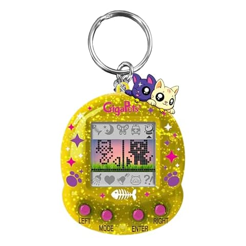 Top Secret Toys Giga Pet Virtual Pet for Kids Ages 5 and Up, 90s Throwback, 2-in-1 StarCat & CompuKitty, 25th Anniversary Edition Upgraded Collector’s Edition, Kids Learn to Take Care of a Pet Cover