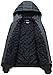 Wantdo Chaqueta de Cuero Aviador para Hombre Negro XX-Large