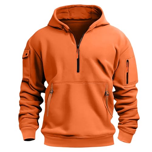 Boys Fleece Hooded Jackets Thick Warm Half Zip up Hoodies Coats with Pockets Youth Kids Long Sleeve Pockets Outwear2