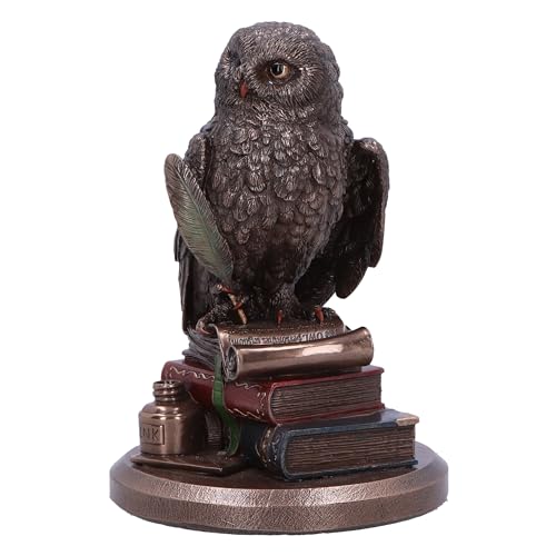 Nemesis Now An Owl’s Tale Bronze Figurine 14.5cm - Wise Owl on Books Resin Ornament - Image 2