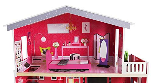 Eco Toys Puppenhaus Residenz Luxus Malibu Puppenstube Holz Malibu NEU 4118 – Bild 2