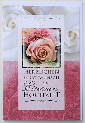 Thehomeuse Glückwunschkarte Eiserne Hochzeit 65 Jahre Hochzeitstag… Cover