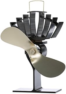 Ecofan UltrAir, 810CABBX, Classic Styled, Heat Powered Wood Stove Fan, 125 CFM, Gold, Mid-Sized, 7.9