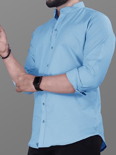 Image of Noble Monk Men's Pure Cotton Regular Fit Formal Shirt |Full Sleeve Men's Shirt