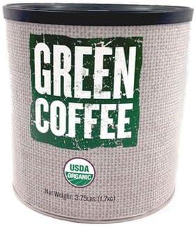 Organic Green Unroasted Arabica Coffee 3.75 Lb Can 6-pack