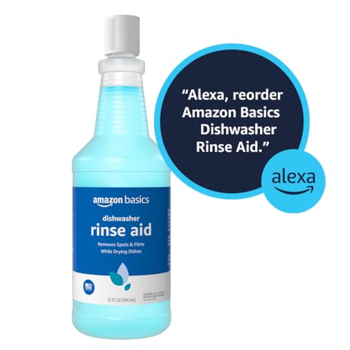 amazon basics dishwasher rinse aid liquid 32 fl oz pack of 1