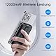 Powerbank für Magsafe, Magnetische Power Bank 12000mah, PD 22.5W USB-A Ausgabe, Kabelloses Tragbares Ladegerät mit Typ-C-Eingang und -Ausgang, LED-Anzeige für iPhone 16/15/14/13/12/Pro/Pro Max Serie