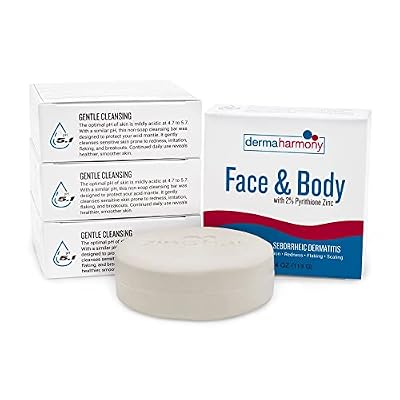 Dermaharmony 2% Pyrithione Zinc Face & Body Cleansing Bar (4 oz) (Pack of 2)