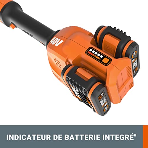 WORX Débroussailleuse sans fil 40V 2Ah WG183E.9 Ø33 cm - vue 6