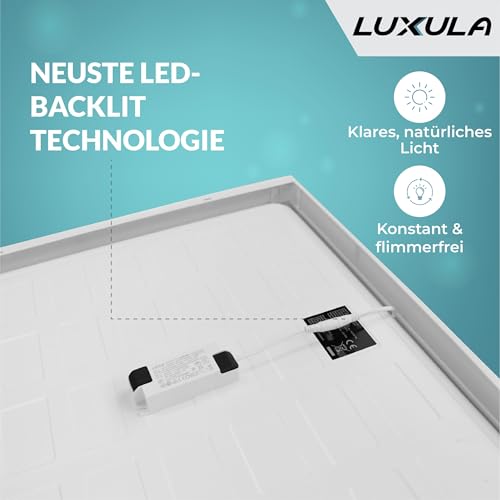 LUXULA LED Deckenleuchte lang 120cm, 36W 3600lm, 4000K Neutralweiß – Ansicht 3
