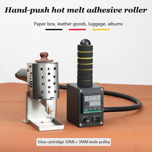 Distributore di colla adesiva a caldo, macchina per incollare tessuti e pelle, capacità 150 ml, rivestimento efficiente del rullo di colla