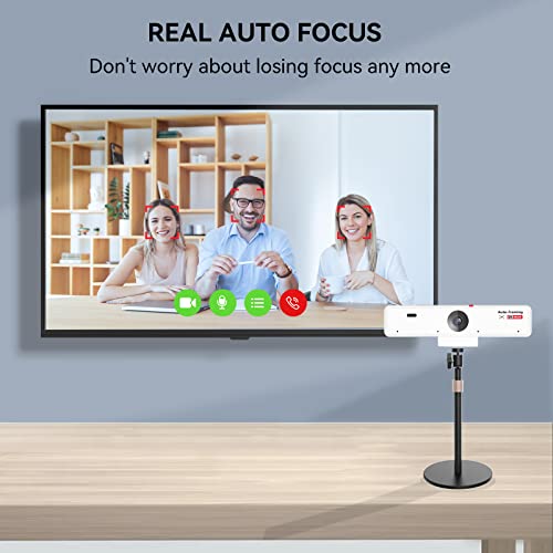 Nuroum V21-AF 2K Webcam mit Autofokus, 4 Mikrofon für Rauschunterdrückung/5m Tonaufnahme/5X Zoom/Auto-Framing, 1080P/60fps USB Kamera PC mit Fernbedienung für Videokonferenz/Live Streaming Zoom/Teams – Bild 3