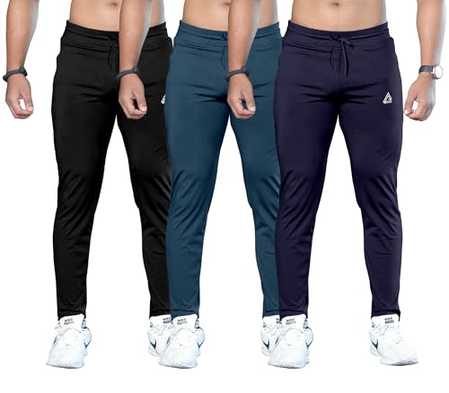 Image of FTX Men's Solid Pack of 3 Multicolor Track Pants
