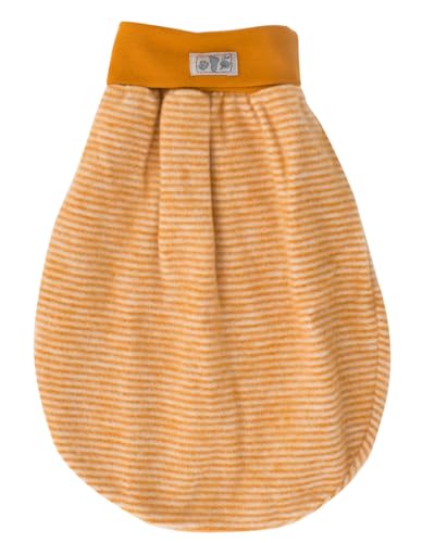 Lilano Wickelsack aus Schurwolle, Gestreift Orange, Pucksack für...
