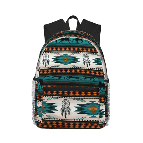 Mochila para laptop de negocios EdWal para hombre negra de 15.7 pulgadas con estampado
