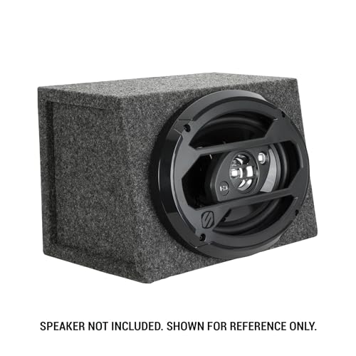 Image of Scosche SE69KT 6x9 Car Audio Speaker Sub Box - Premium MDF Enclosure for Clear Sound - Durable Construction for Optimum 6x9 Speaker Performance - MDF Subwoofer Box Enclosure - Sold as a Single Box